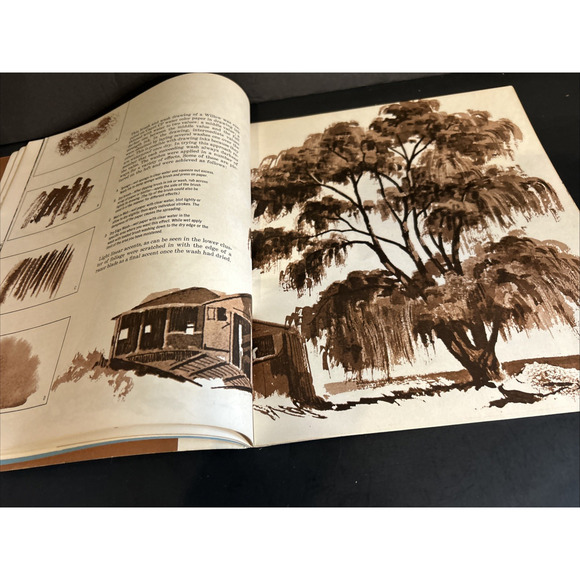 The Art of Drawing Trees - The Grumbacher Library 1966 PB Vintage Instructional - Picture 7 of 9